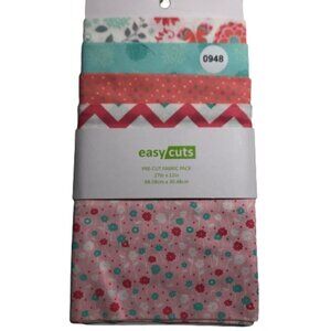 🛒$5 Quilt Cotton Fabric Material Little Girl Pastel Pink Floral Polka Dots 948